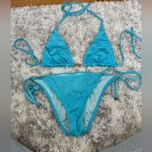 Victoria’s Secret Turquoise Triangle Bikini Set
